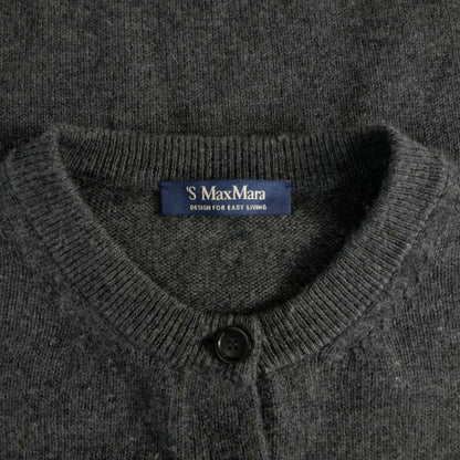 Max Mara S 'S London Mini Wool & Cashmere Sweater Half Button Knit Long Sleeve — view 5