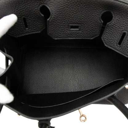Hermes Birkin 30 Handbag Retourne Black Gold Togo — view 4