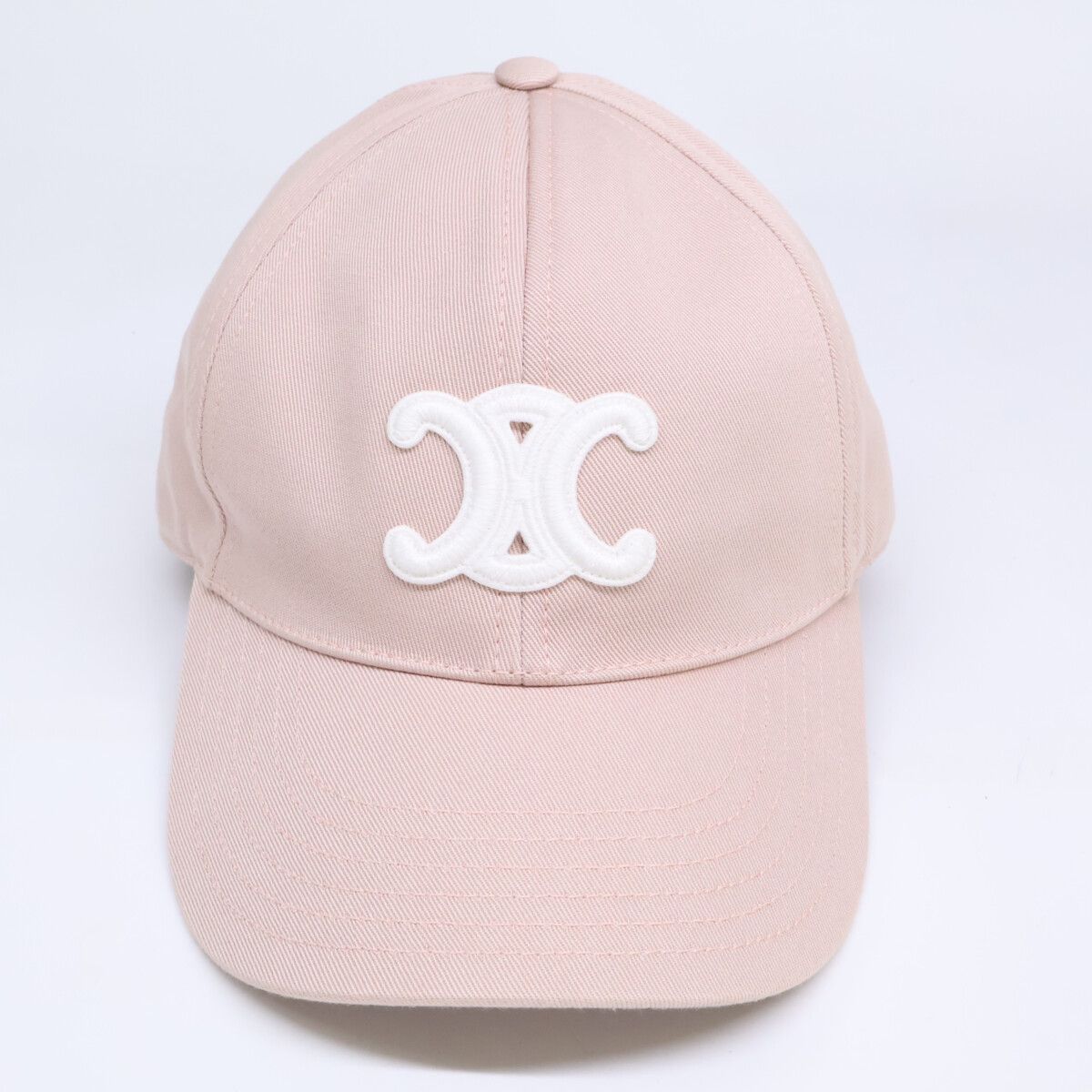 Celine Triomphe Baseball Cap Washed Cotton Hat — view 2