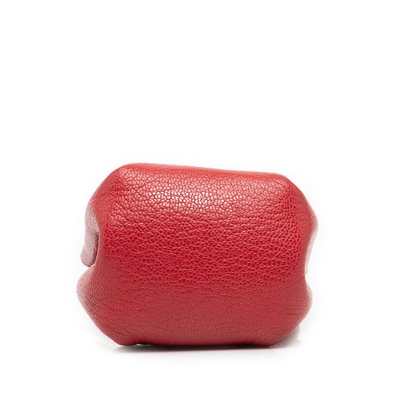 Hermes Vespa Pouch Drawstring Red Chevre Mysore — view 3