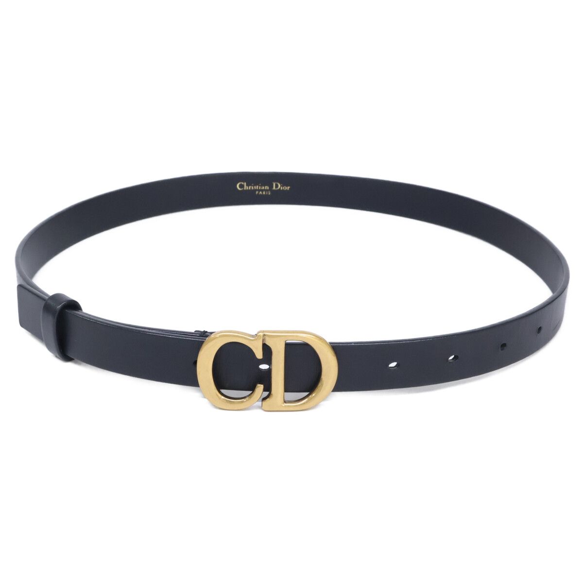 Dior CD Buckle Leather Narrow 75 Belt