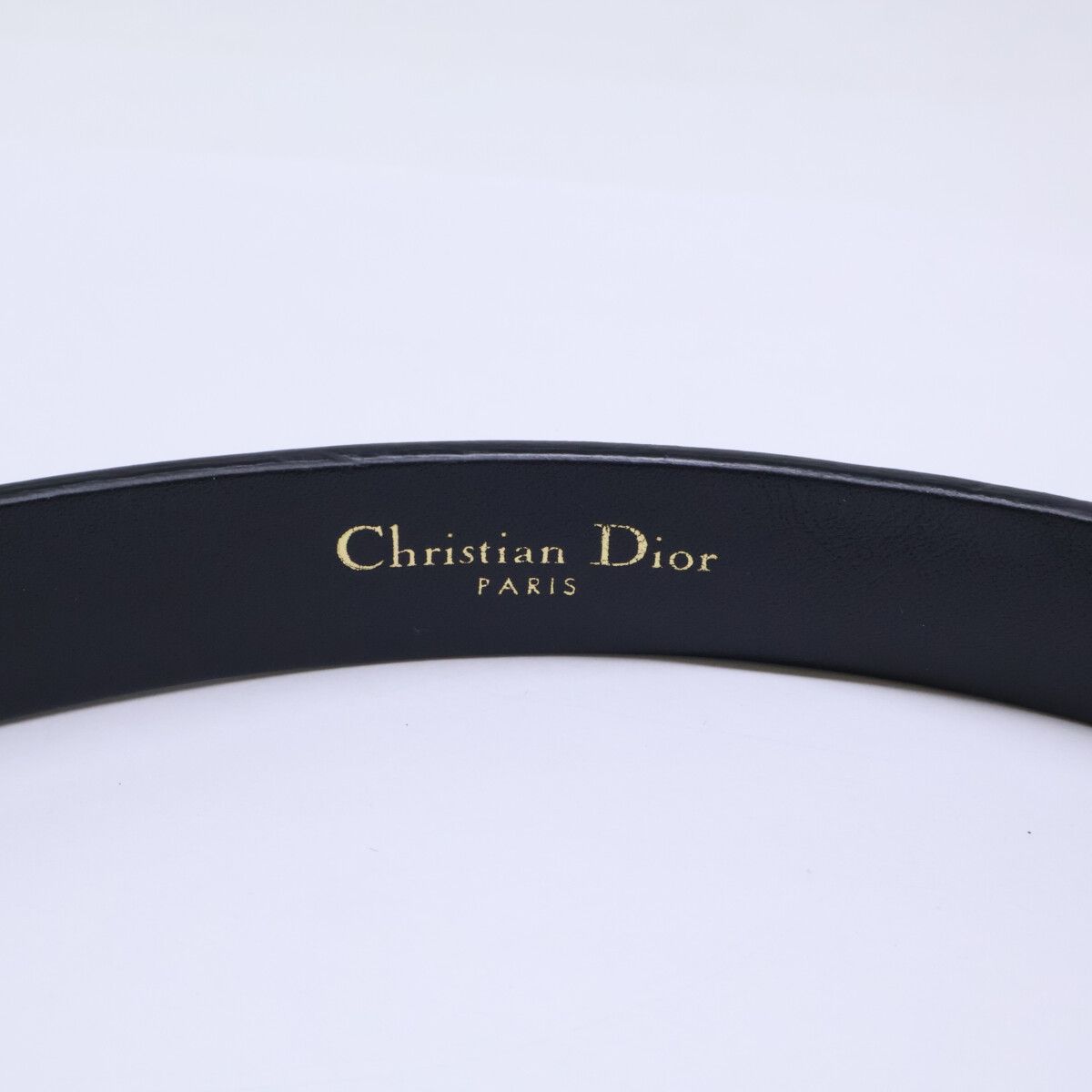 Dior CD Buckle Leather Narrow 75 Belt — view 6