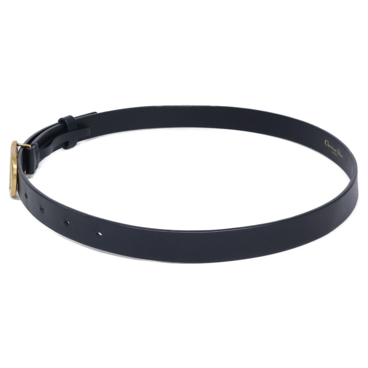 Dior CD Buckle Leather Narrow 75 Belt — view 2