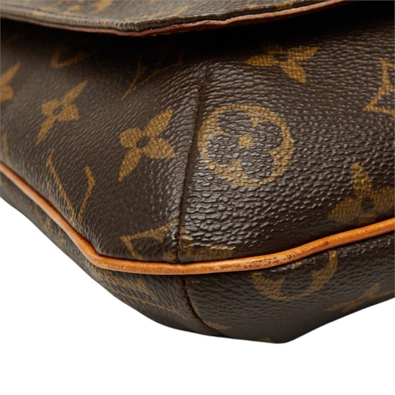 Louis Vuitton Monogram Musette Salsa Short Bag Brown Leather — view 5