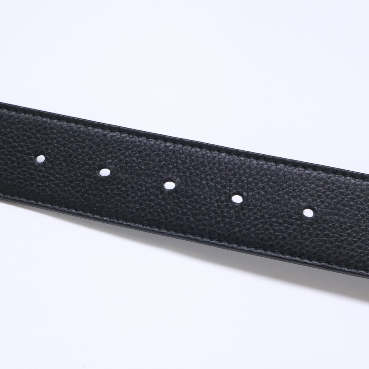 Dior x Shawn Stussy Logo Buckle Reversible Leather Belt — view 8