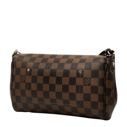 Louis Vuitton Damier Favorite MM Chain 2-Way Shoulder Bag Brown Leather — view 2