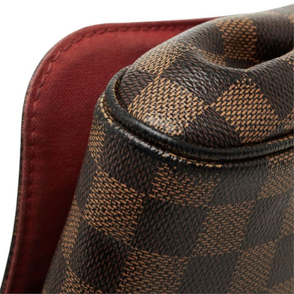 Louis Vuitton Damier Favorite MM Chain 2-Way Shoulder Bag Brown Leather — view 4