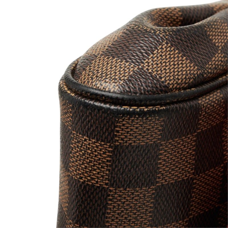 Louis Vuitton Damier Favorite MM Chain 2-Way Shoulder Bag Brown Leather — view 5