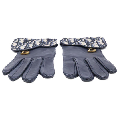 Dior Saddle Glove Dior Oblique Jacquard Lambskin 7.5 Gloves — view 5