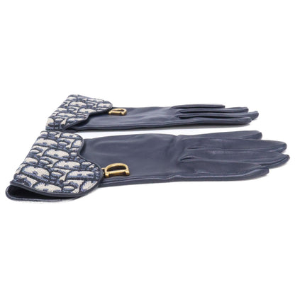 Dior Saddle Glove Dior Oblique Jacquard Lambskin 7.5 Gloves — view 2