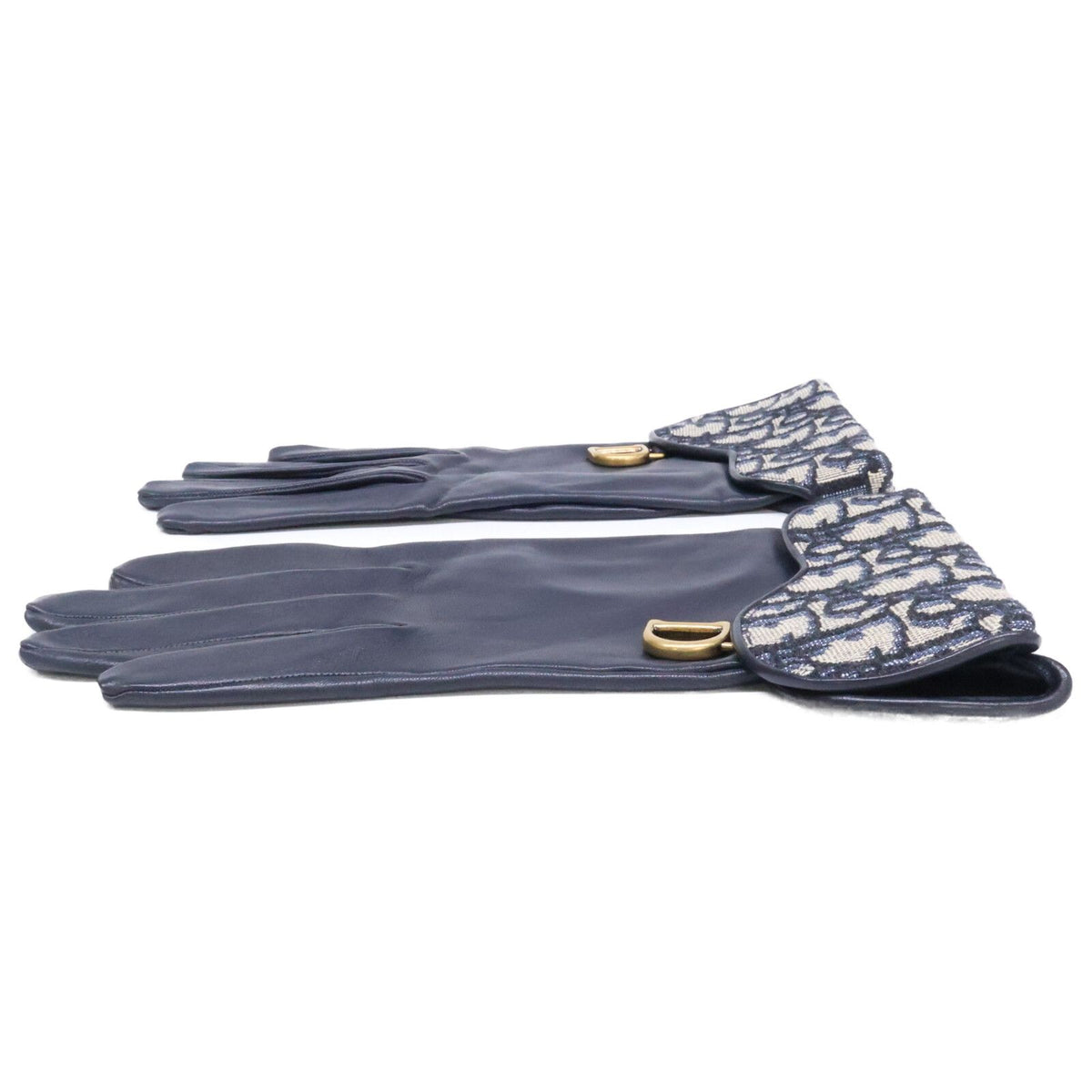 Dior Saddle Glove Dior Oblique Jacquard Lambskin 7.5 Gloves — view 4