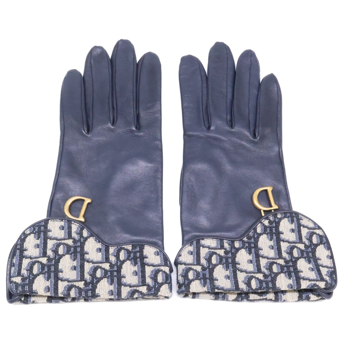 Dior Saddle Glove Dior Oblique Jacquard Lambskin 7.5 Gloves