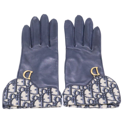 Dior Saddle Glove Dior Oblique Jacquard Lambskin 7.5 Gloves