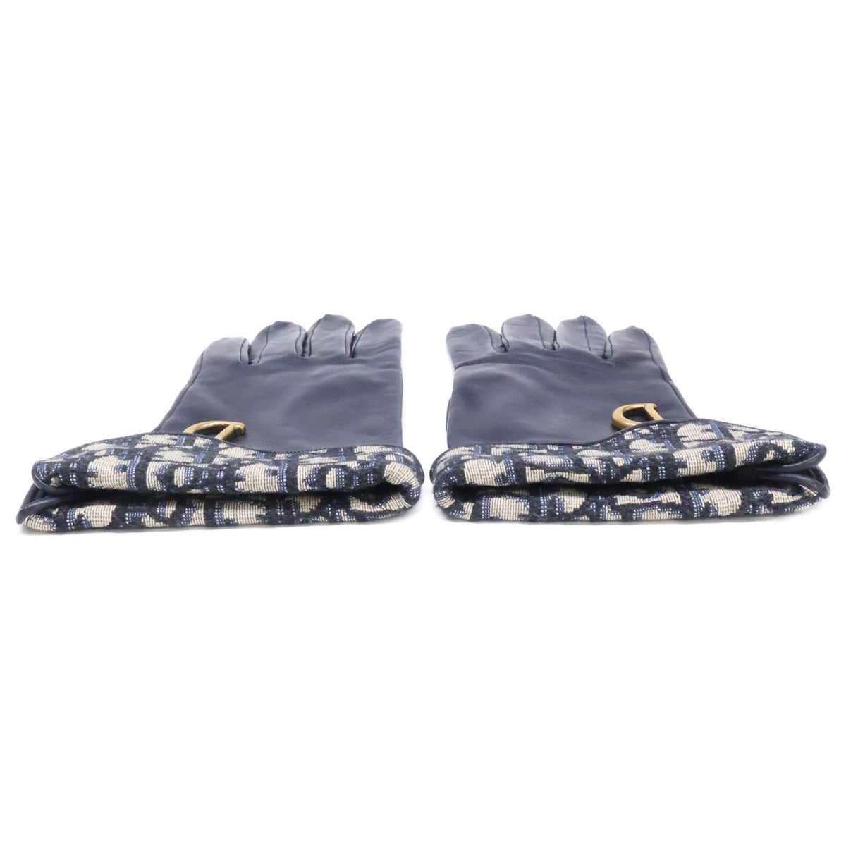 Dior Saddle Glove Dior Oblique Jacquard Lambskin 7.5 Gloves — view 3