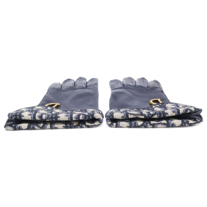 Dior Saddle Glove Dior Oblique Jacquard Lambskin 7.5 Gloves — view 3
