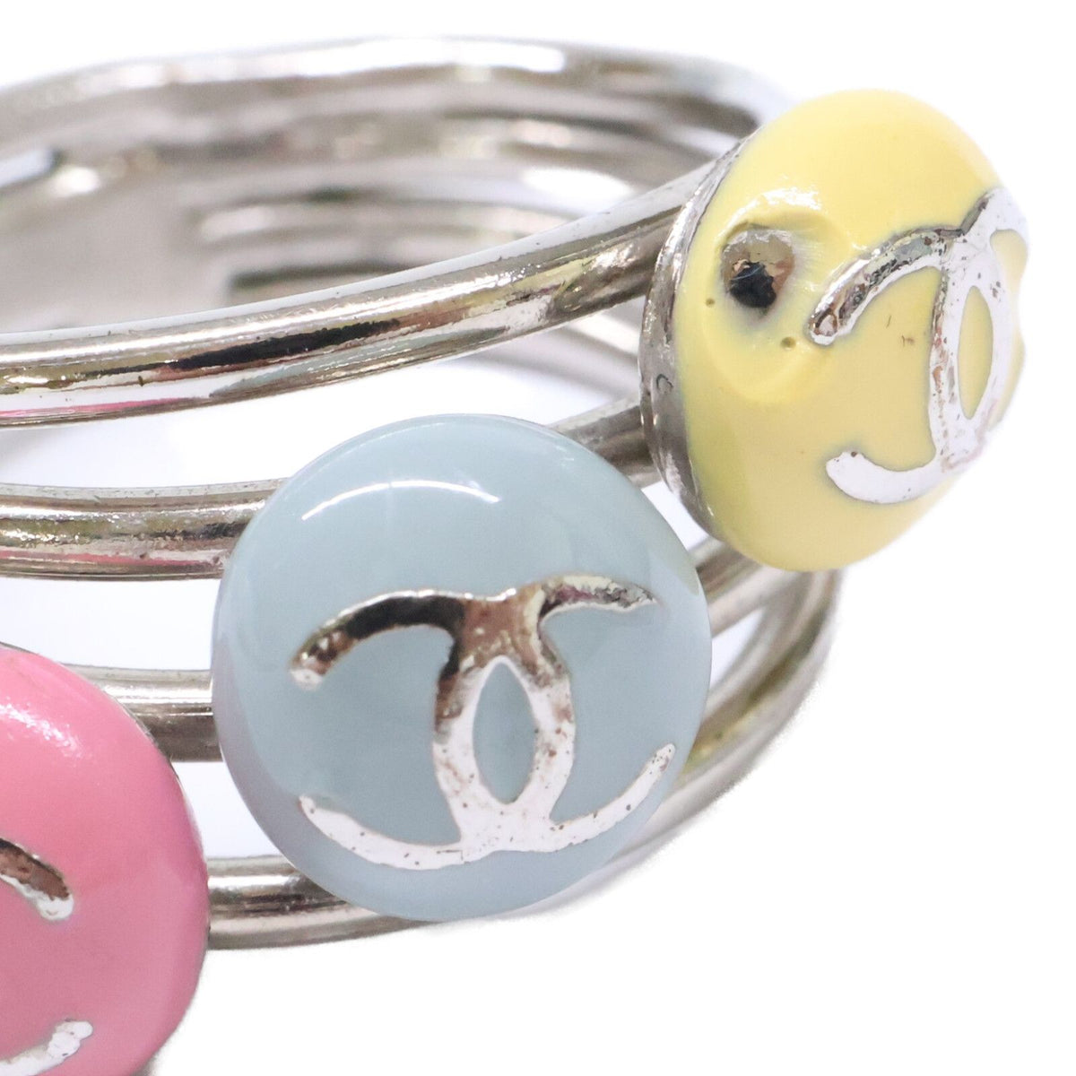Chanel Triple CC Logo Enamel — view 7