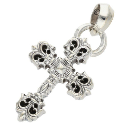 Chrome Hearts Filig Cross Xsm Bale Filigree XS Bail Silver Pendant