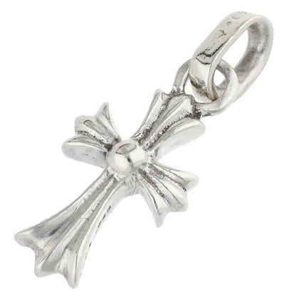 Chrome Hearts Cross Baby Fat Charm Silver Pendant