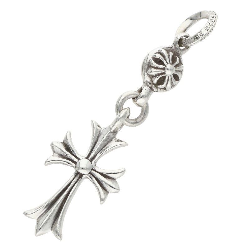 Chrome Hearts Tny CH Tiny CH Cross Silver Pendant — view 2