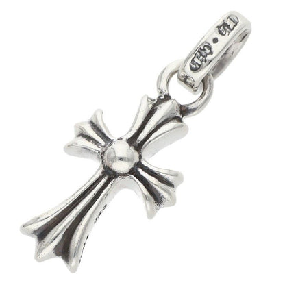 Chrome Hearts Cross Baby Fat P Dmnd Pave Diamond Charm Silver Pendant — view 2