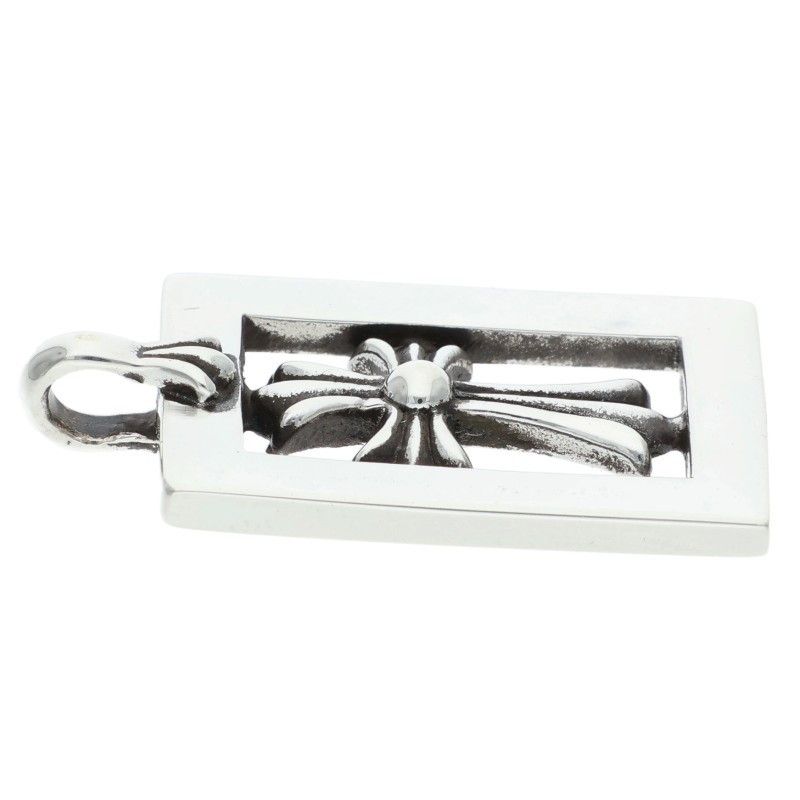 Chrome Hearts Frmd Opn Baby Fat Framed Open Silver Pendant — view 3