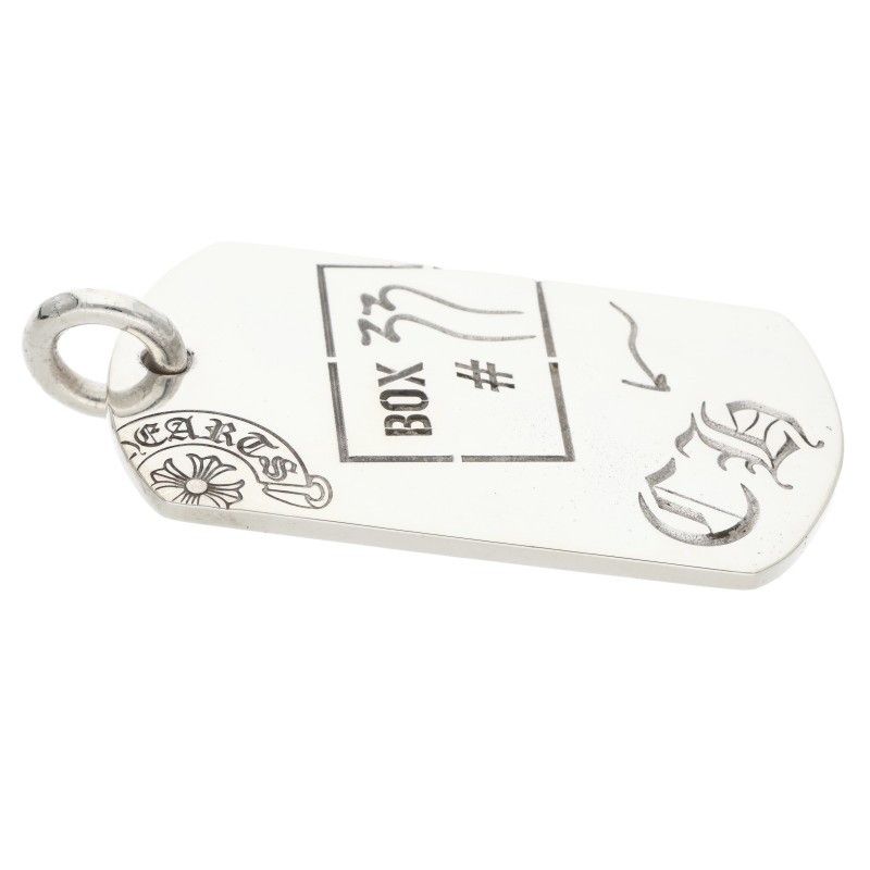 Chrome Hearts Ltd Large Dog Tag Blue Mountain Limited Pendant — view 3