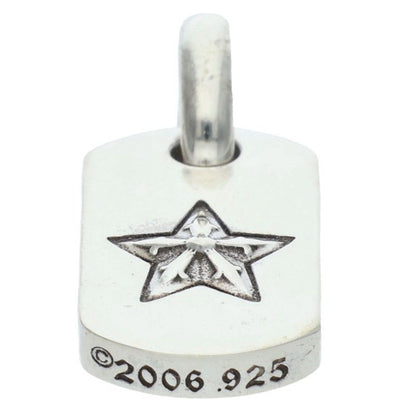Chrome Hearts D T Tny Star Tiny Dog Tag Charm Silver Pendant — view 5