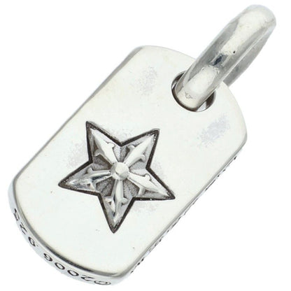 Chrome Hearts D T Tny Star Tiny Dog Tag Charm Silver Pendant — view 2