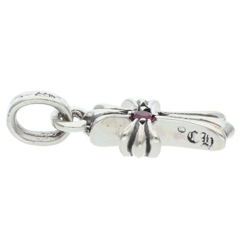 Chrome Hearts Crs Baby Fat Ruby Charm Silver Pendant — view 4