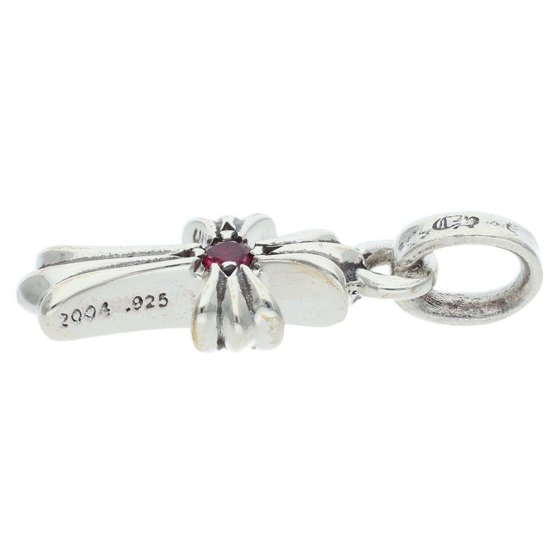 Chrome Hearts Crs Baby Fat Ruby Charm Silver Pendant — view 5