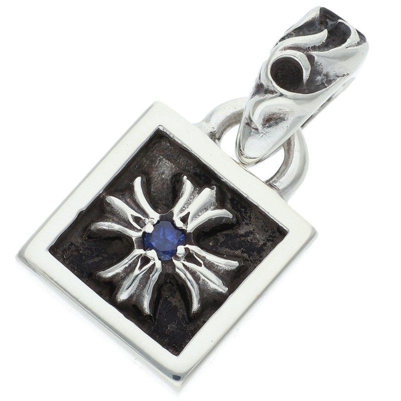 Chrome Hearts Framed CH Plus Charm Silver Pendant