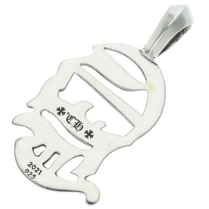Chrome Hearts Charm CH Verticcal CH Vertical Logo Silver Pendant — view 2
