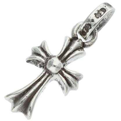 Chrome Hearts Cross Baby Fat P Rub Pave Ruby Charm Silver Pendant — view 2