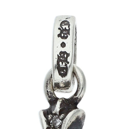 Chrome Hearts Cross Baby Fat P Dmnd Pave Diamond Charm Silver Pendant — view 3