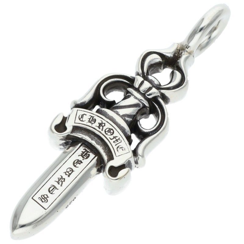 Chrome Hearts Double Dagger Pendant Silver — view 2