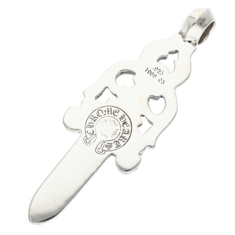 Chrome Hearts Large Dagger Pendant Silver — view 2