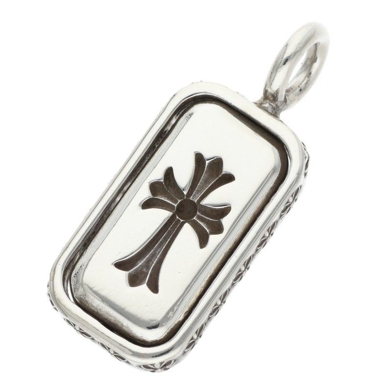 Chrome Hearts Flip CH Dggr Charm CH Cross and Dagger Silver Pendant — view 2
