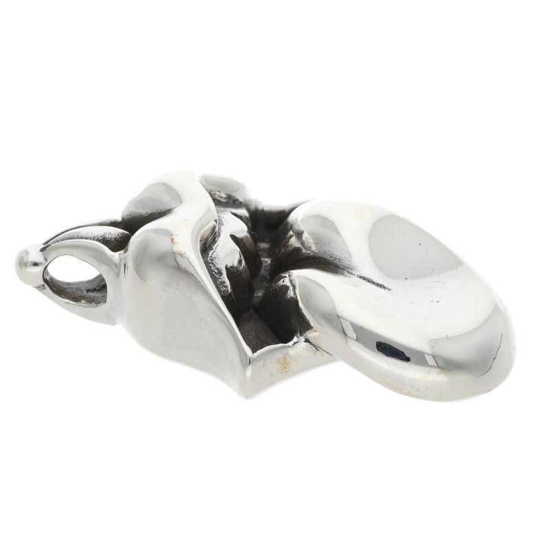 Chrome Hearts Lips Tongue Charm Lip and Tan Silver Pendant — view 3
