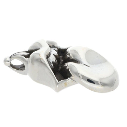Chrome Hearts Lips Tongue Charm Lip and Tan Silver Pendant — view 3