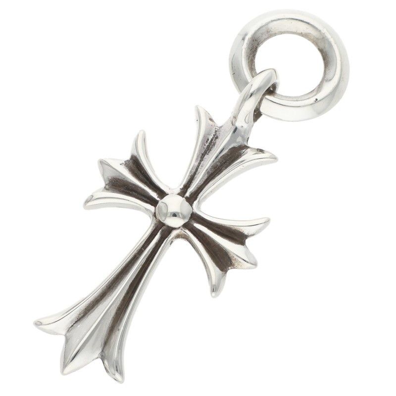 Chrome Hearts Tiny CH Cross Silver Pendant
