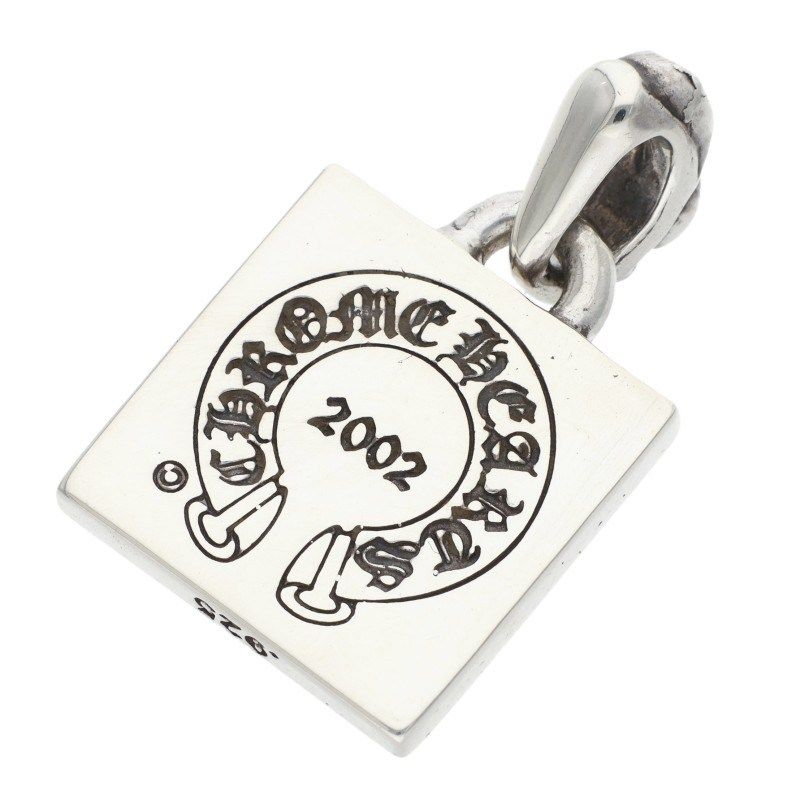 Chrome Hearts Framed Letter Block Silver Pendant — view 2