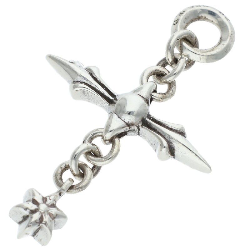 Chrome Hearts Roly Cross Charm Silver Pendant — view 2