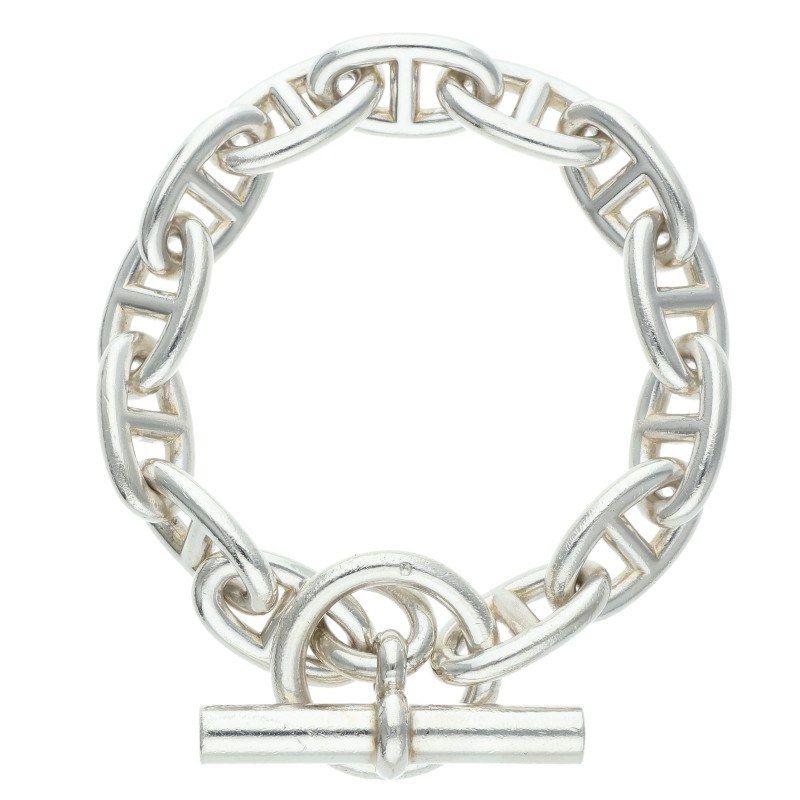 Hermes Chaine D'ancre GM Silver Bracelet