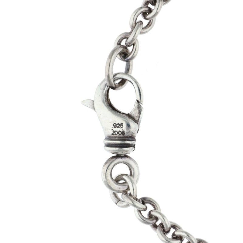 Chrome Hearts Tny CH Tiny CH Cross Chain Silver Bracelet — view 4