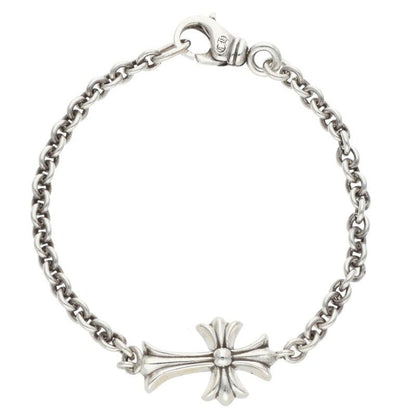 Chrome Hearts Tny CH Tiny CH Cross Chain Silver Bracelet