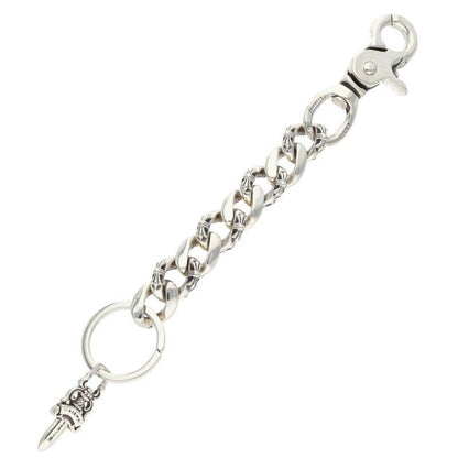 Chrome Hearts Fancy-l Long Fancy Link Silver Key Chain Key Holder — view 2