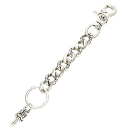 Chrome Hearts Fancy-l Long Fancy Link Silver Key Chain Key Holder