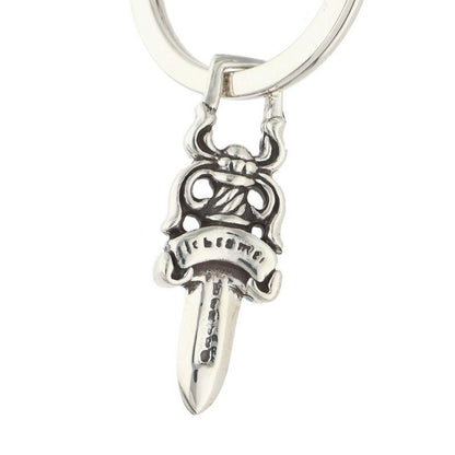 Chrome Hearts Fancy-l Long Fancy Link Silver Key Chain Key Holder — view 3