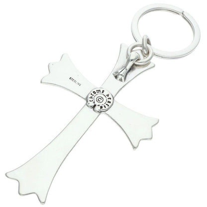 Chrome Hearts CH Lg&no 5 Dggr Large Cross Key Ring Silver — view 2
