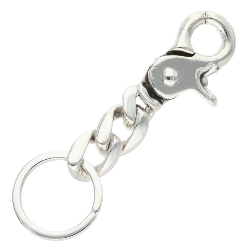 Chrome Hearts Classic-s Short Classic Link Silver Key Chain Key Holder — view 2